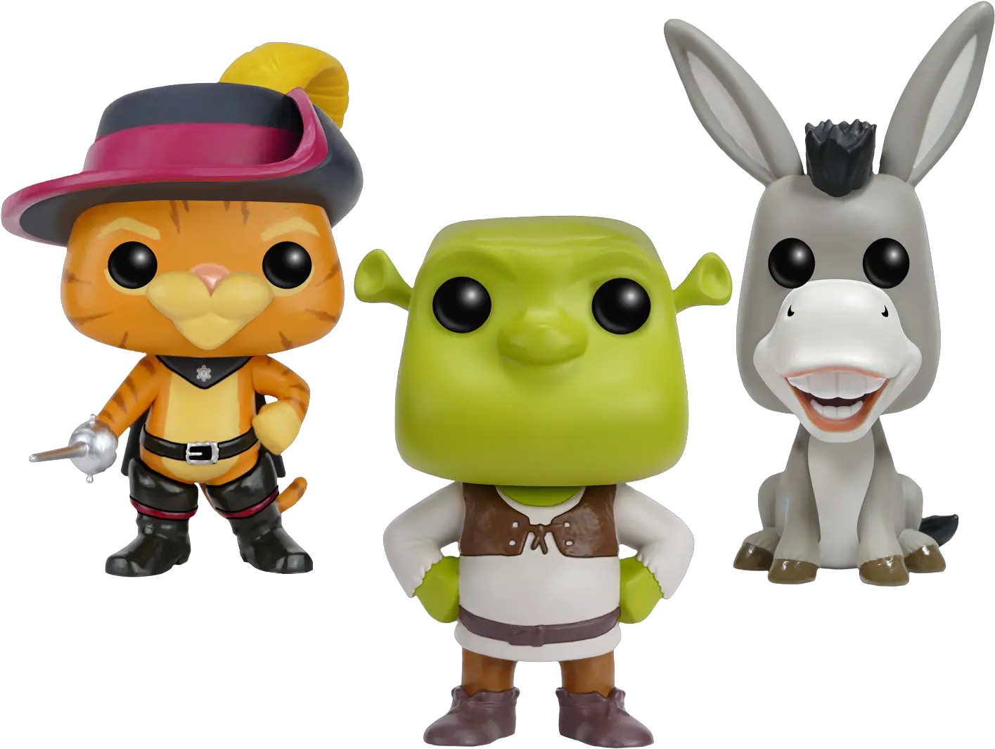  Shrek Waffle Makinu0027 Pop Vinyl Bundle Set Of 3 Dreamworks Shrek Pop Vinyl Png Shrek Head Png