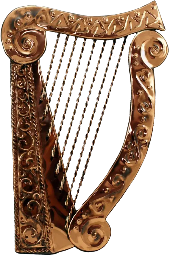  Golden Harp Free Png Play Antique Harp Png