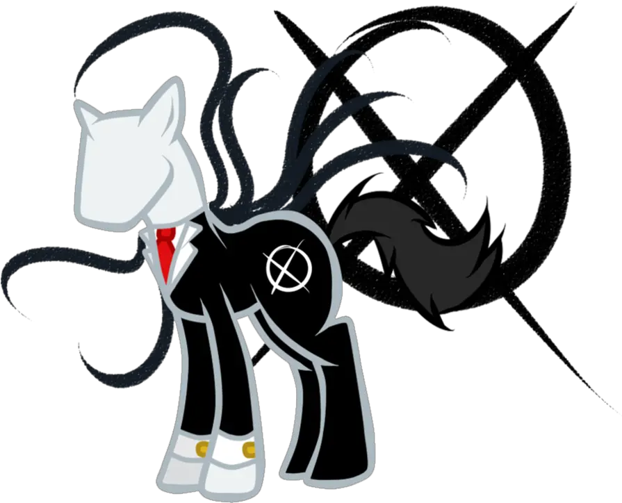  My Little Pony Slender Man Xd My Little Pony Slender Man Png Slender Man Transparent