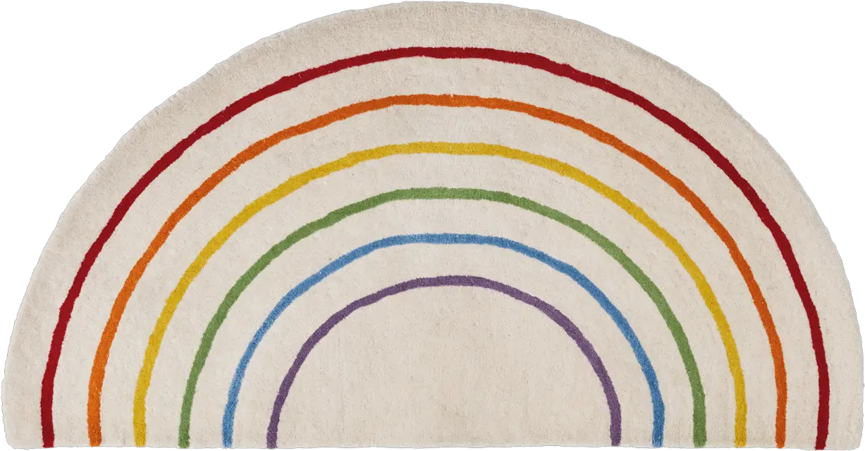  Rainbow Semi Circle Rug Childrenu0027s Rugs Great Little Rainbow Rug Uk Kids Png Semi Circle Png