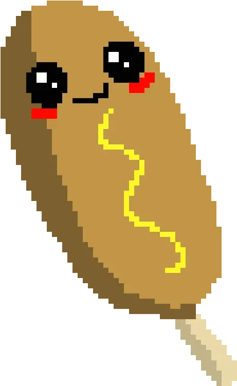  Corndog Pixel Art Maker Illustration Png Corn Dog Png