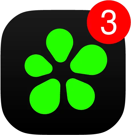  Icq New Messenger App Video Calls U0026 Chat Rooms Apps On Icq Messenger App Png Messenger Icon Red Circle On Profile