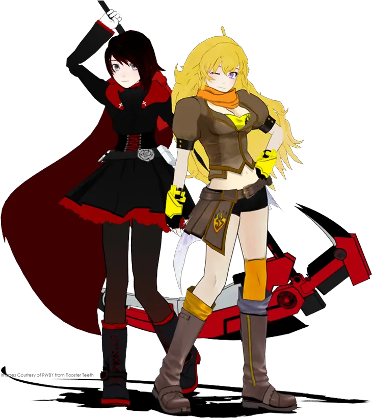  Ruby And Yang Vs Gon Killua Rwby Character Png Rwby Png