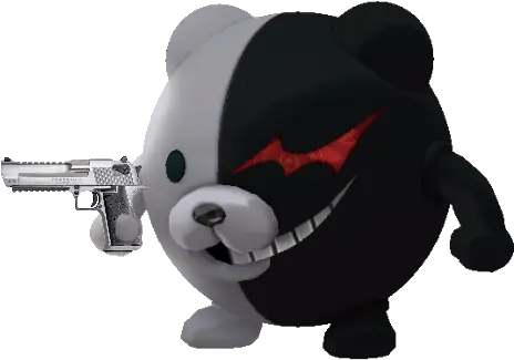  Ballmonokumawithagun Discord Emoji Ball Monokuma Png Monokuma Icon