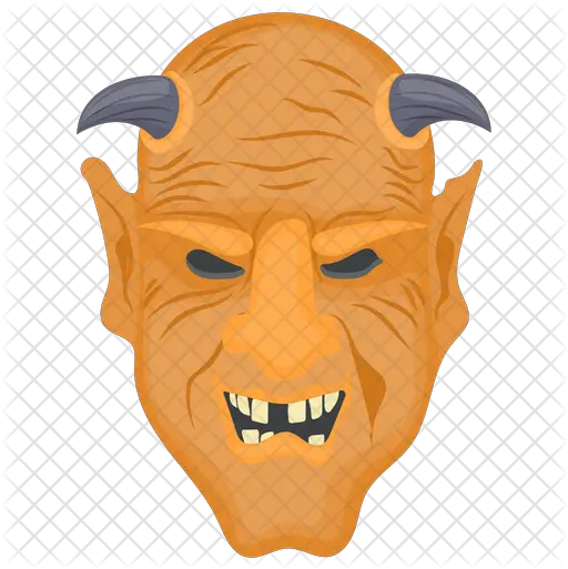  Horned Demon Icon Creative Arts Png Demon Face Png