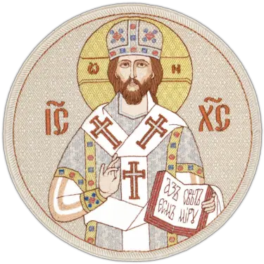  Icon Embroidered Savior Pallium Png Throne Icon