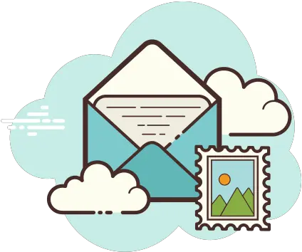  Open Envelope Stamp Icon In Cloud Style Game Icon Aesthetic Cloud Png Open Envelope Icon