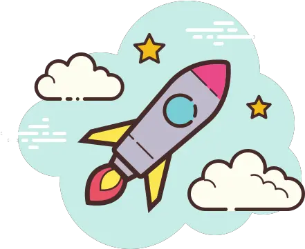  Rocket Icon In Cloud Style Silueta De Hada Tinkerbell Png Rocket Icon Transparent