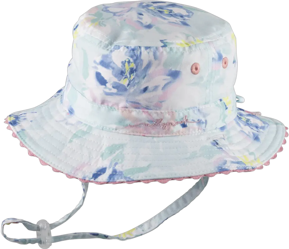  Baby Girls Bucket Hat Millymook Baby Girls Bucket Blush Mint Png Bucket Hat Png