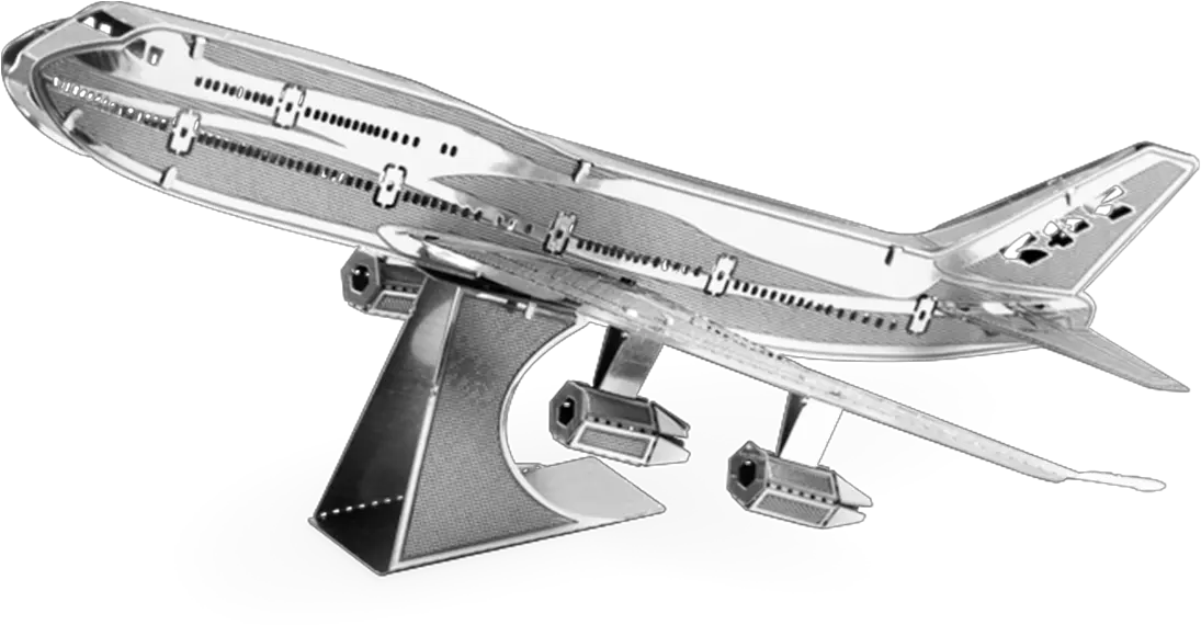  Metal Earth Boeing Commercial Jet Diy 3d Metal Earth Boeing 747 Png Boeing Png