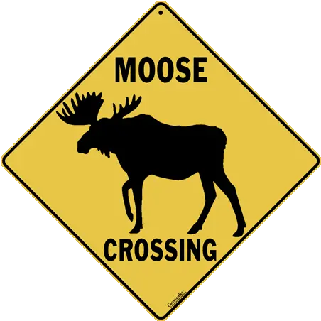  Download Hd Moose Silhouette Crossing Sign Crossing Sign Tortoise Crossing Sign Png Moose Silhouette Png