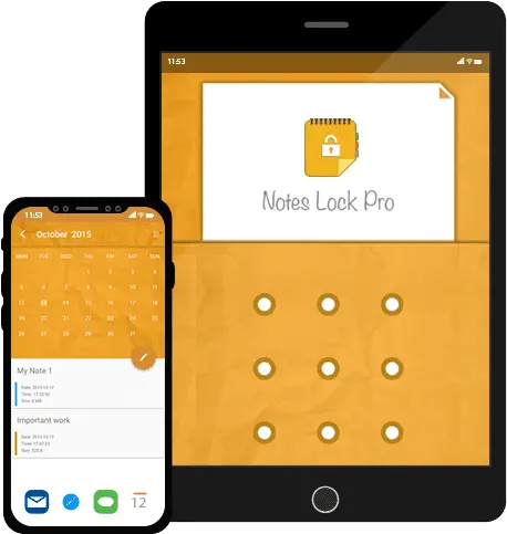  Notes Lock Secure Notes For Android Smartphone Png Lock Icon On Ipad