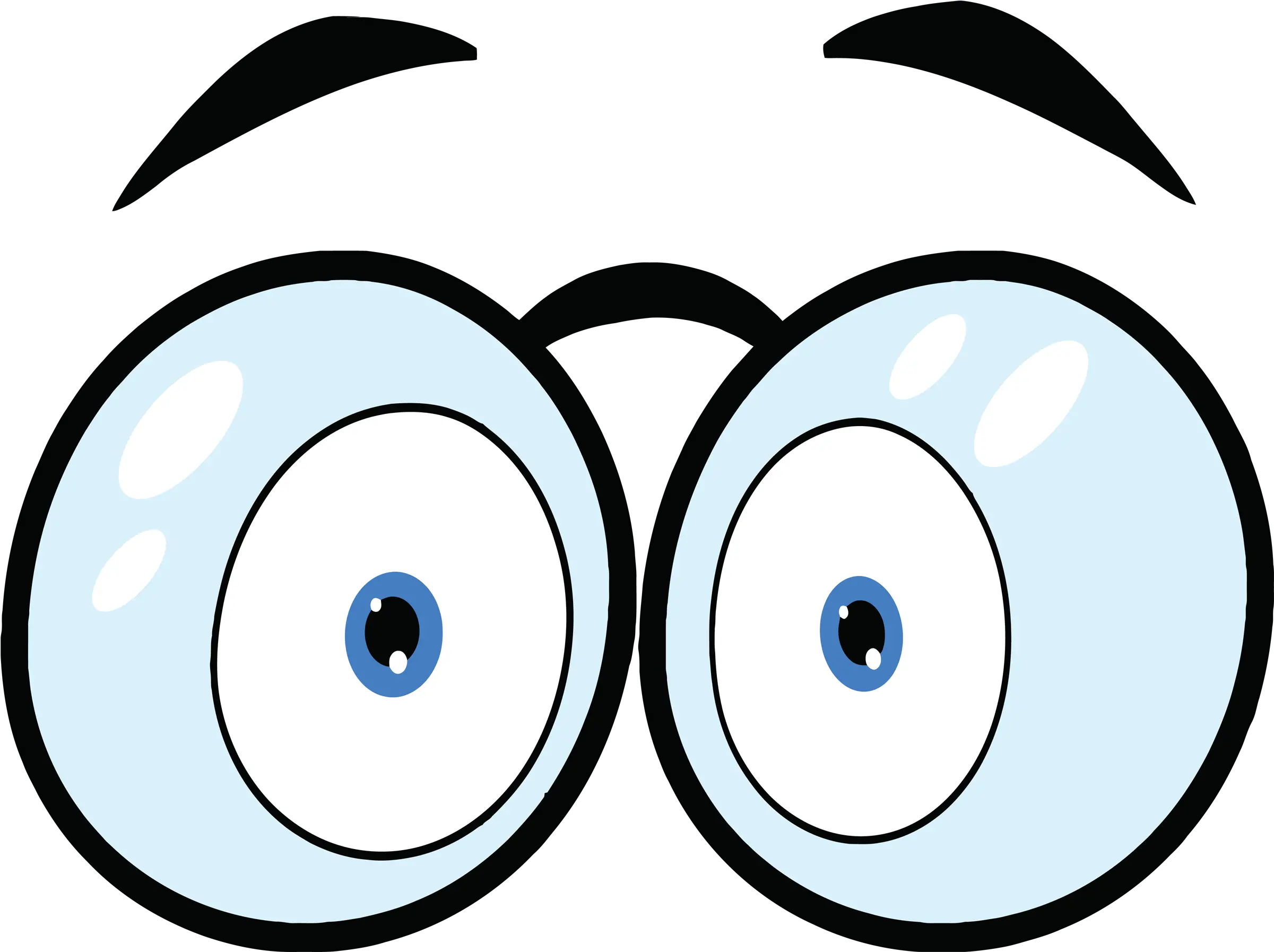  Eyeballs Cartoon Free Download Eyes With Glasses Clip Art Png Creepy Eye Png