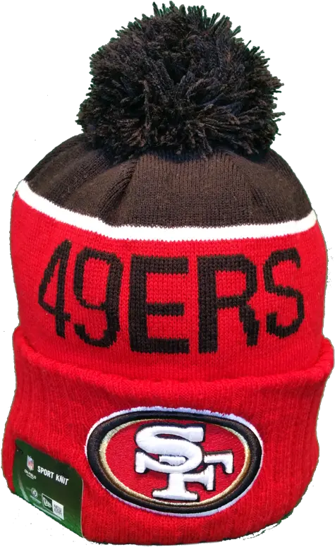  San Francisco 49ers Sideline Knit Pom Toque Toque Png 49ers Icon