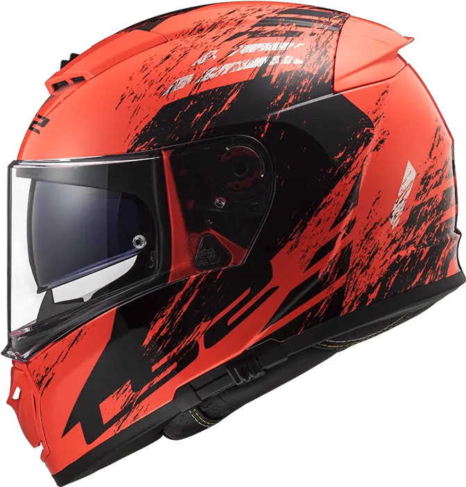  Ff390 Breaker Swat Fluo Orange Black Gloss Ls2 Png Swat Png