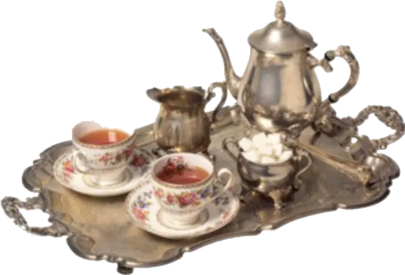  Vintage Tea Set Png Vintage Aesthetic Png Brown Tea Set Png