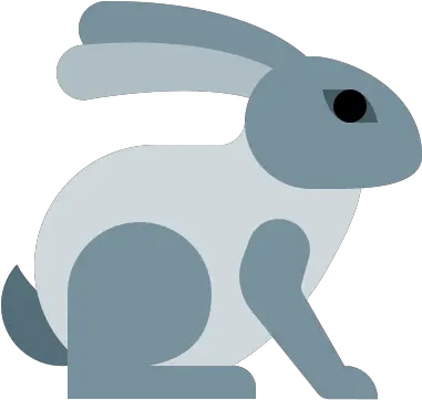  Rabbit Icon In Color Style Rabit Icon Color Png Rabbit Icon