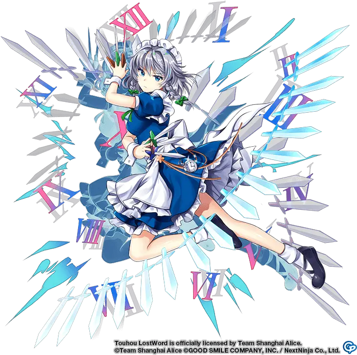  Sakuya Izayoi Touhou Lostword Wiki Gamepress Touhou Lost Word Sakuya Png Sword Slash Icon