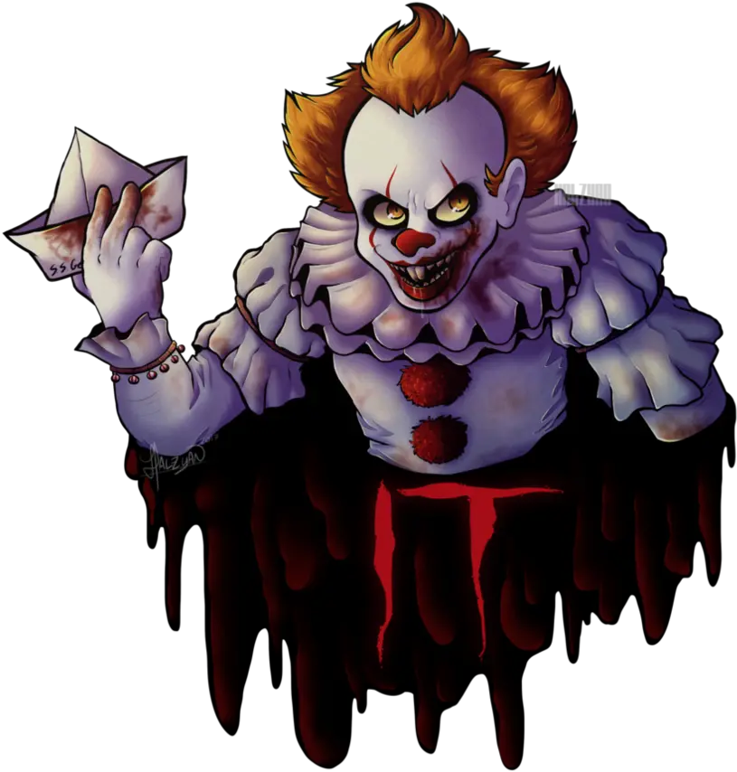  Clown Pennywise Clipart Illustration Png Pennywise Transparent