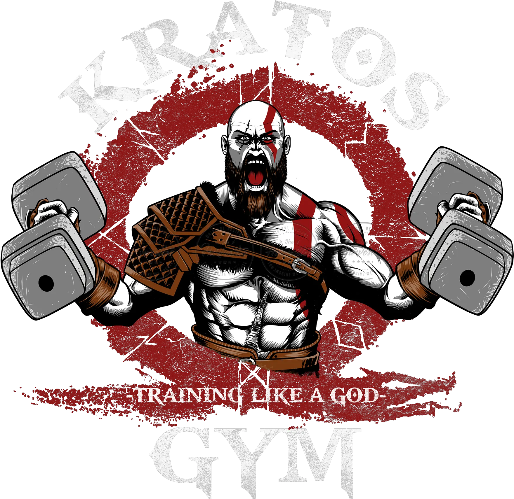  Kratos God Of War Gym Png Kratos Png