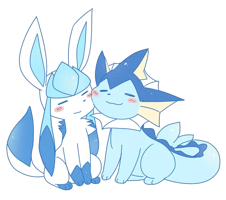  Download Hd Sweet Oasis Vaporeon X Glaceon Transparent Png Vaporeon X Glaceon Glaceon Png