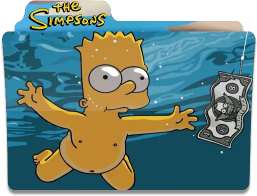  The Simpsons Bart Folder Folders Free Icon Of Album De Nirvana Nevermind Png Simpsons Logo Png