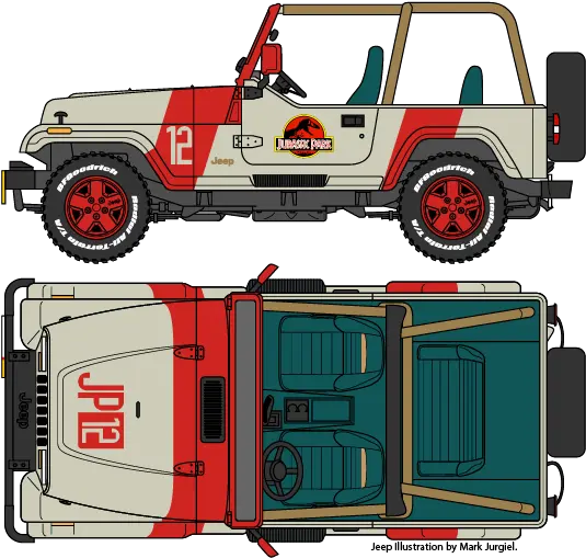  Reference Jeep Wrangler Guide Jurassic Park Motor Pool Jurassic Park Jeep Diagram Png Jeep Vector Logo