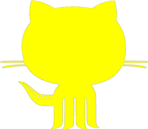  Yellow Github 6 Icon Free Yellow Site Logo Icons Transparent White Github Icon Png Github Icon Small