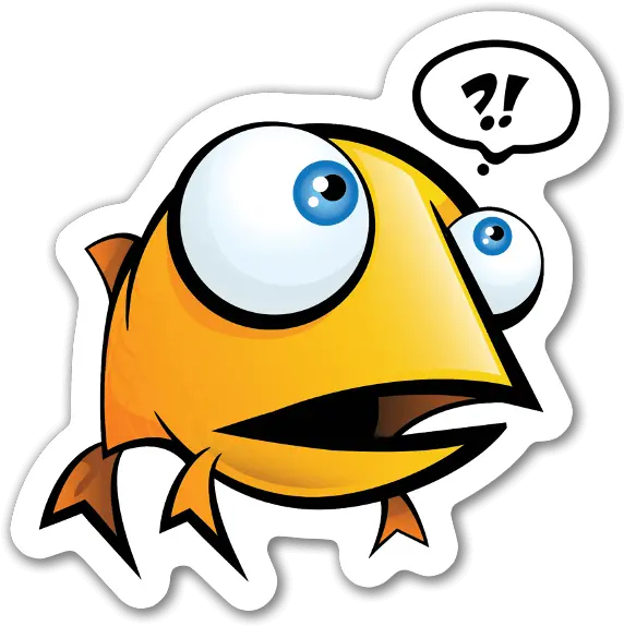  Confused Lilu0027 Fish Stickerapp Confused Fish Cartoon Png Confused Png