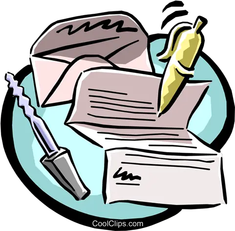  Letter Writing Equipment Royalty Free Vector Clip Art Letter Writing Clip Art Png Writing Clipart Png