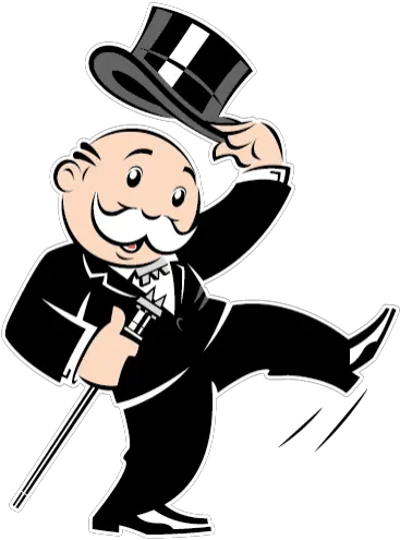  Sticker Maker Mr Monopoly Stickers Cartoon Png Monopoly Man Png