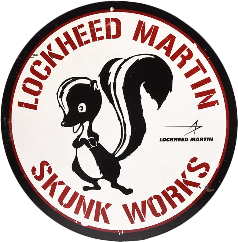  Skunk Works Round Metal Sign Lockheed Martin Skunk Works Logo Png Skunk Transparent