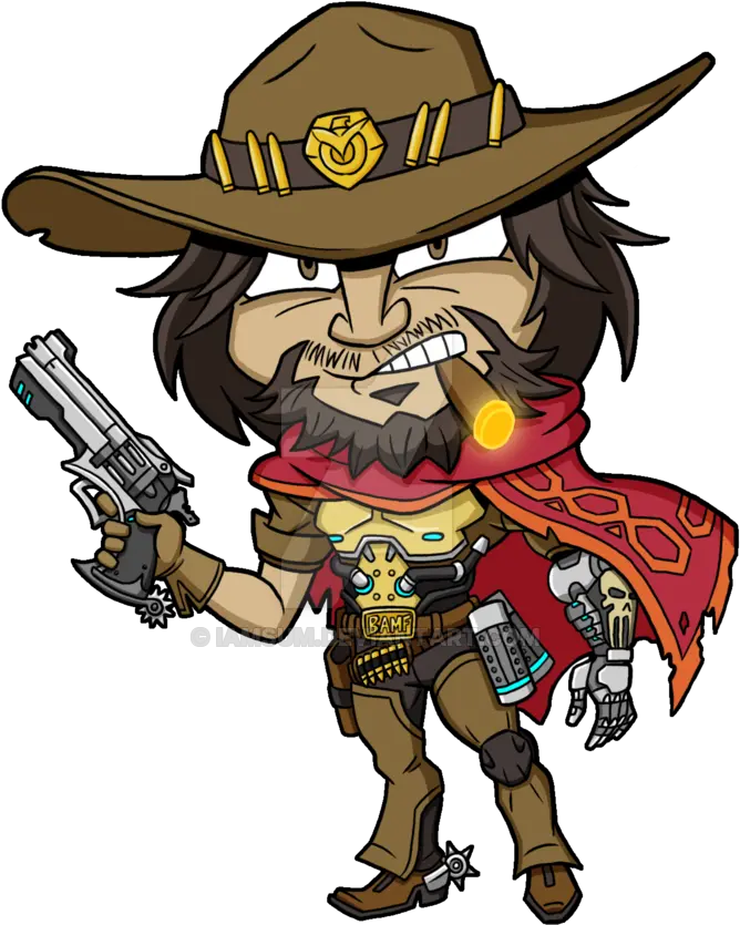  Drawing Transprent Banner Black Mccree Png Mccree Png