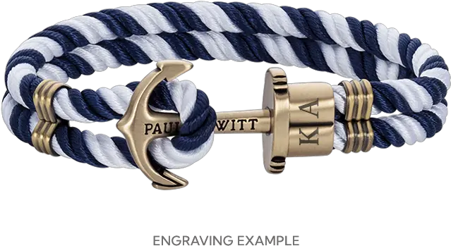  Anchor Bracelet Phrep Brass Nylon Navy Blue White Bracelet Paul Hewitt Png Us Navy Anchor Icon