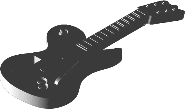  Guitar Hero Controller 3d Cad Model Library Grabcad Electric Guitar Png Guitar Hero Logo