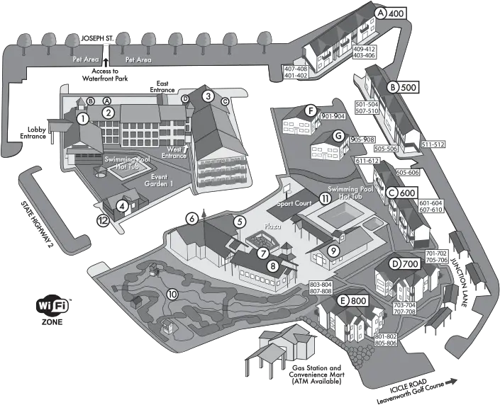  Icicle Village Resort Map Icicle Village Resort Icicle Village Resort Map Png Icicle Png