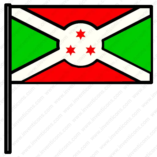  Download Burundi Flag Vector Icon Inventicons Horizontal Png Nation Flag Icon