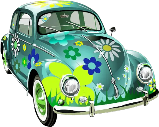  Blue Flower Vw Bug Png Official Psds Vw Bug Png Volkswagen Png