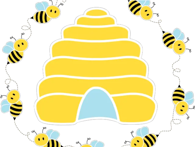  Bee Hive Clipart Circle Png