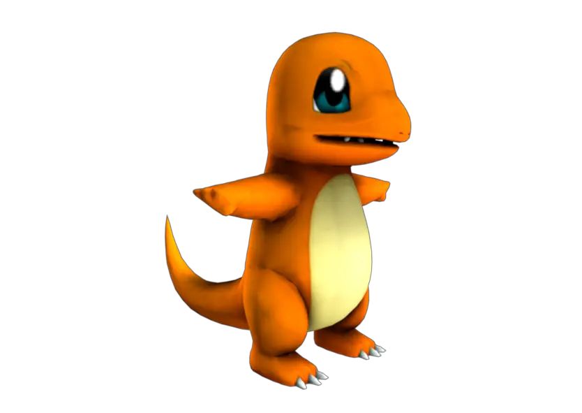  Download Hd Charmander 3d Png Charmander 3d Model Png Charmander Png