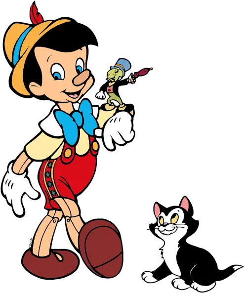  Download Hd Pinocchio And Jiminy Cricket Png Pinocchio Png