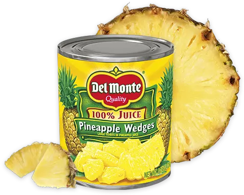  Download Pineapple Wedges In 100 Juice Del Monte Del Monte Canned Pineapple Png 100 Png