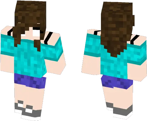  Download Herobrine Minecraft Skin For Neon Girl Minecraft Skin Png Herobrine Transparent