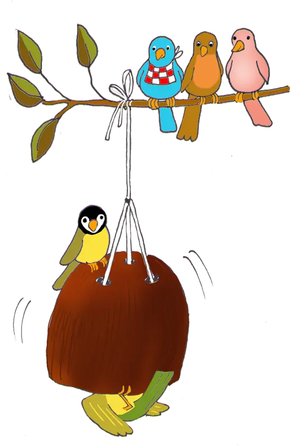  Autumn Clipart Clipart Winter Feeding Birds Png Fall Png