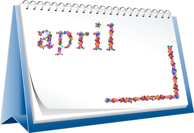  Clipart Transparent April Calendar Clipart Png Calendar Clipart Transparent