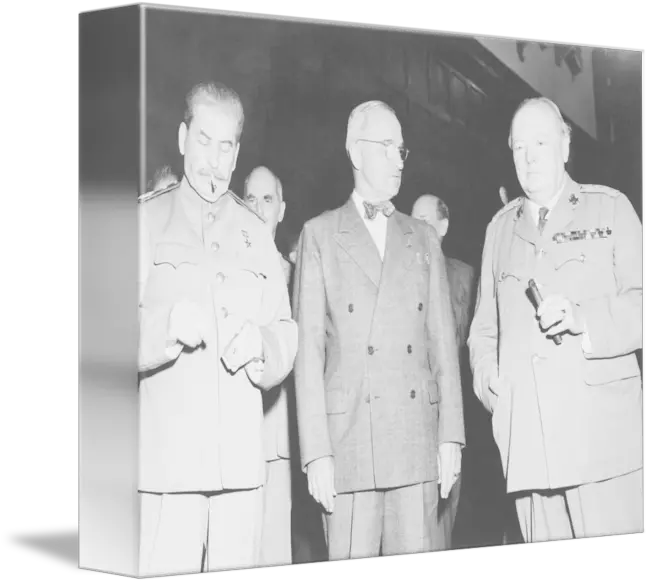  Joseph Stalin Harry Truman And Winston Churchill By Stocktrek Images World War Ii Png Stalin Png