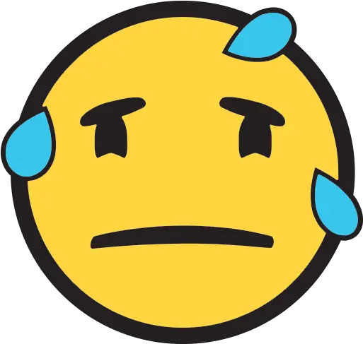  Sweat Emoji Png Picture Micro Soft Face Emoji Frowning Sweat Emoji Png