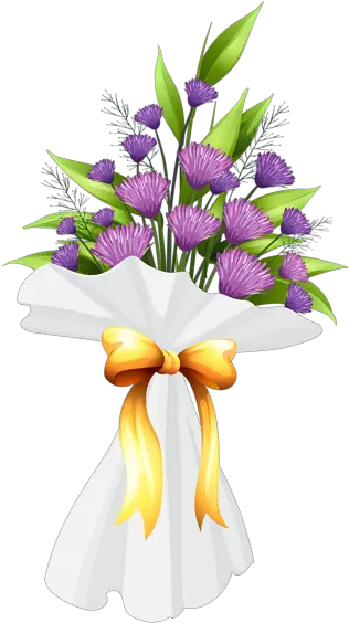  Purple Flowers Bouquet Png Clipart Image With Images Flower Bouquet Flowers Clipart Png