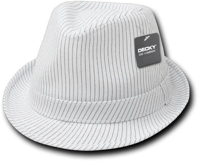  Decky Pinstripe Fedora Fedoras Hat Cap Hats For Men Women Whitewhite Fedora Png Fedora Transparent