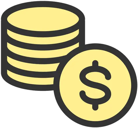  Dollar Coin Stack Transparent Png U0026 Svg Vector File Icon Geldfluss Stack Of Money Png